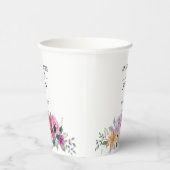 水彩花卉 现代植物婚礼 紙コップ (右)