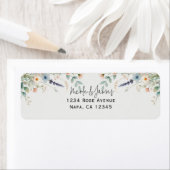 水彩花卉 野生花卉 春季婚礼 ラベル (インサイチュ)
