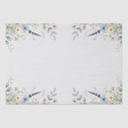 水彩花卉 野生花卉 春季 婚礼 结婚庆祝 薄葉紙 (正面)