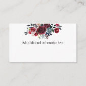 水彩花卉 Burgundy 内页卡 エンクロージャーカード (正面)