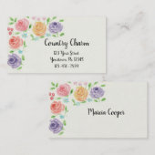 水彩花名刺 名刺 (正面/裏面)