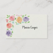 水彩花名刺 名刺 (裏面)