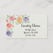 水彩花名刺 名刺 (正面)