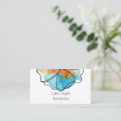 水彩花名刺 名刺 (スタンド正面)