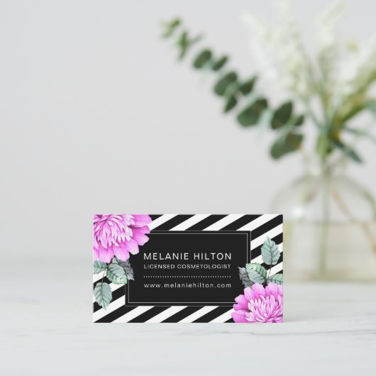 水彩花名刺 名刺 (スタンド正面)