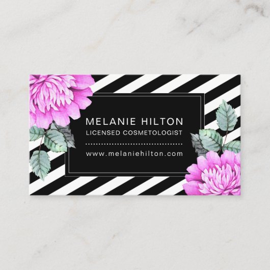 水彩花名刺 名刺 (正面)