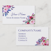 水彩花名刺 名刺 (正面/裏面)