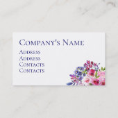 水彩花名刺 名刺 (裏面)