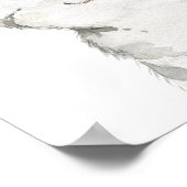 水彩花器アートプリント ポスター (角)