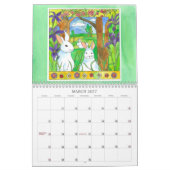 水彩花園カレンダー カレンダー (3月 2027)