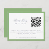 水彩花園ガーデンパーティークレストウェディング 出欠カード (正面/裏面)