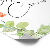 水彩花園シャワー フラワー クラウン ポスター (角)