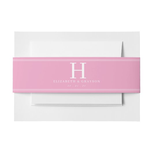 水彩花園パーティーの美しい紋章 招待状ベリーバンド (正面例)