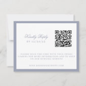 水彩花園パーティークレストウェディング 出欠カード (正面)