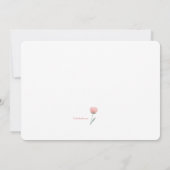 水彩花園ベビーシャワー 招待状 (裏面)