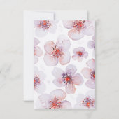 水彩花園モダン結婚式出欠確認カード 出欠カード (裏面)