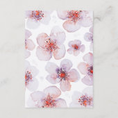 水彩花園モダン結婚式返信カード 出欠カード (裏面)