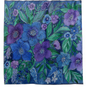 水彩花園 シャワーカーテン (正面)