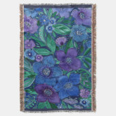 水彩花園 スローブランケット (正面縦)