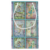 水彩花妖精ファンタジーアート スモールペーパーバッグ (裏面)