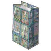 水彩花妖精ファンタジーアート スモールペーパーバッグ (裏面アングル)