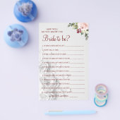 水彩花嫁のゲームカードを知ってるか チラシ (シングル)