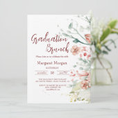 水彩花嫁のブライダルブルンチ招待状 招待状 (スタンド正面)