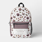 水彩花嫁背包 プリントバックパック (正面)