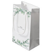 水彩花嫁&花婿の名前結婚ズ スモールペーパーバッグ (裏面アングル)