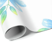 水彩花忘れの模様なし ラッピングペーパー (ロールコーナー)