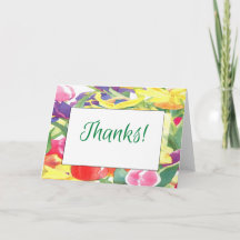 水彩花感謝してい