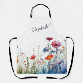 水彩花房名 エプロン (正面)