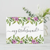 水彩花押しは私の花嫁になる 招待状 (スタンド正面)