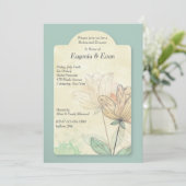 水彩花招待状 招待状 (スタンド正面)
