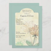 水彩花招待状 招待状 (正面/裏面)