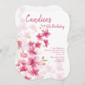 水彩花招待状 招待状 (正面/裏面)