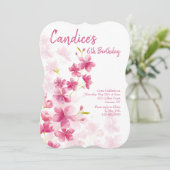 水彩花招待状 招待状 (スタンド正面)