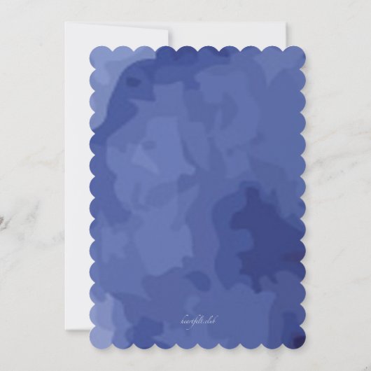 水彩花招待状 招待状 (裏面)