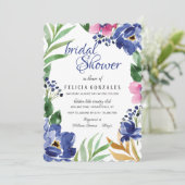 水彩花招待状 招待状 (スタンド正面)