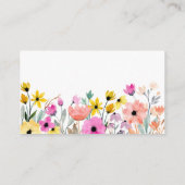 水彩花本ベビー囲いカード エンクロージャーカード (裏面)