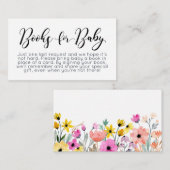 水彩花本ベビー囲いカード エンクロージャーカード (正面/裏面)