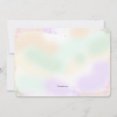 水彩花束の招待状 招待状 (裏面)