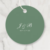 水彩花束ウェディングギフトタグ 感謝の気持ちを表す フェイバータグ (裏面)