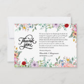水彩花束エンゲージメントギフト サンキューカード (正面)