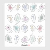 水彩花束シールのセット シール (シート)