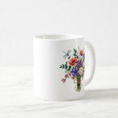 水彩花束トンボマグ コーヒーマグカップ (正面右)