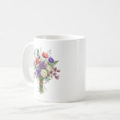 水彩花束トンボマグ コーヒーマグカップ (正面左)