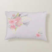 水彩花束フローラモノグラム アクセントクッション (裏面)