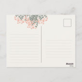 水彩花束感謝葉書セット ポストカード (裏面)