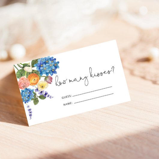 水彩花束推測キスカードの数 エンクロージャーカード